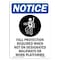 Signmission OSHA Sign, Fall Protection Required, 14in X 10in Decal, 10" W, 14" H, Portrait, OS-NS-D-1014-V-12461 OS-NS-D-1014-V-12461 - alternate 1